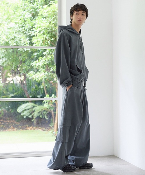 PBLIM(ページボーイリム)の「《UNISEX/AIR QUICK DRY/通気性/吸水速乾/UVカット》エアクイックドライカーゴ(カーゴパンツ・レディース・グレー/ブラック・MEDIUM/LARGE)」の6枚目の写真