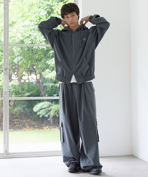 PBLIM(ページボーイリム)の「《UNISEX/AIR QUICK DRY/通気性/吸水速乾/UVカット》エアクイックドライカーゴ(カーゴパンツ・レディース・グレー/ブラック・MEDIUM/LARGE)」の7枚目の写真