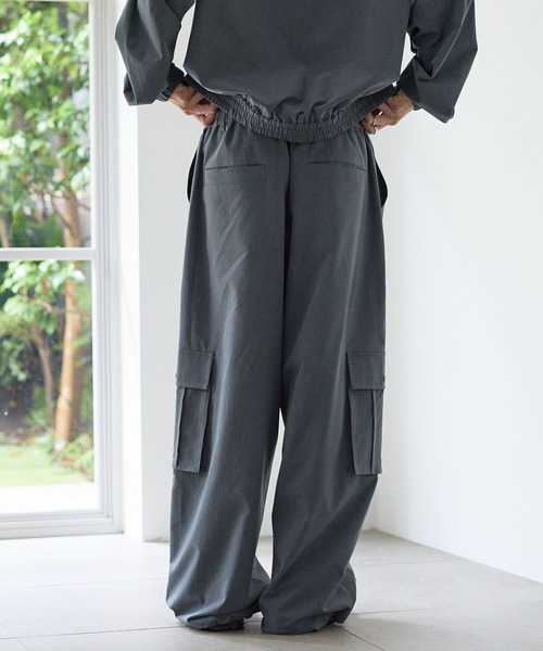 PBLIM(ページボーイリム)の「《UNISEX/AIR QUICK DRY/通気性/吸水速乾/UVカット》エアクイックドライカーゴ(カーゴパンツ・レディース・グレー/ブラック・MEDIUM/LARGE)」の4枚目の写真