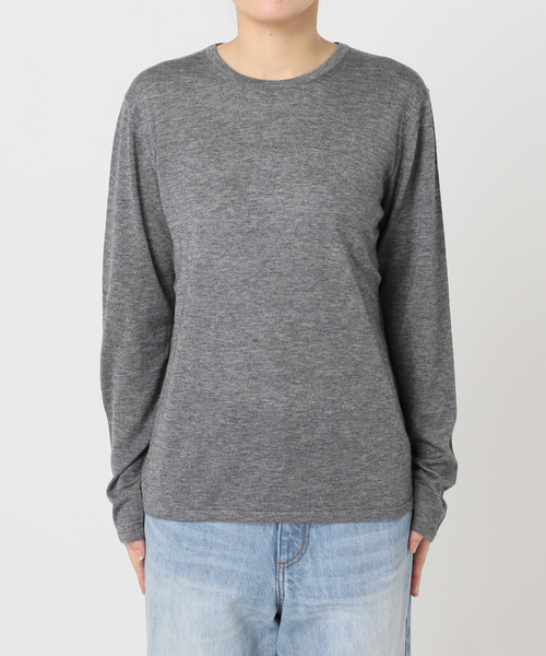 plage(プラージュ)の「《一部店舗・WEB限定追加》CU WO Fine Knit New プルオーバー(ニット/セーター・レディース・ネイビー/ベージュ/チャコールグレー・FREE)」の18枚目の写真