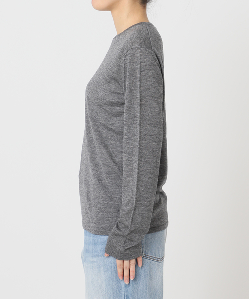 plage(プラージュ)の「《一部店舗・WEB限定追加》CU WO Fine Knit New プルオーバー(ニット/セーター・レディース・ネイビー/ベージュ/チャコールグレー・FREE)」の19枚目の写真