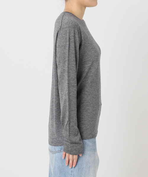 plage(プラージュ)の「《一部店舗・WEB限定追加》CU WO Fine Knit New プルオーバー(ニット/セーター・レディース・ネイビー/ベージュ/チャコールグレー・FREE)」の9枚目の写真