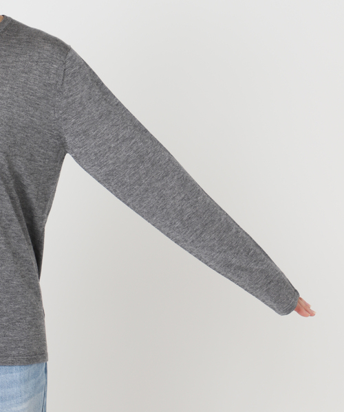 plage(プラージュ)の「《一部店舗・WEB限定追加》CU WO Fine Knit New プルオーバー(ニット/セーター・レディース・ネイビー/ベージュ/チャコールグレー・FREE)」の10枚目の写真