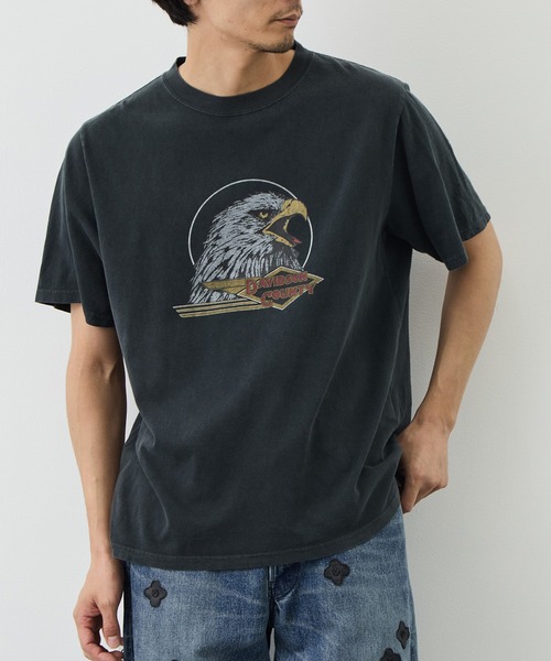 未使用　REMI RELIEF PHOTO TEE レミレリーフ フォトTシャツ REMI RELIEF/レミレリーフ】別注 HARD SP加工20/-天竺レギュラーT