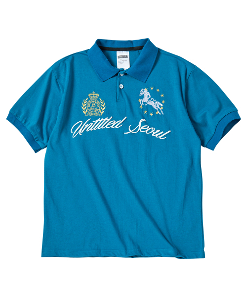 UNTITLED SEOUL(アンタイトル ソウル)の「アンタイトルクレストポロクロップ半袖フルブルー(Tシャツ/カットソー・レディース・その他・MEDIUM/LARGE)」の4枚目の写真