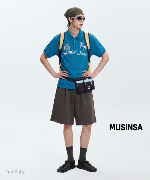 UNTITLED SEOUL(アンタイトル ソウル)の「アンタイトルクレストポロクロップ半袖フルブルー(Tシャツ/カットソー・レディース・その他・MEDIUM/LARGE)」の6枚目の写真