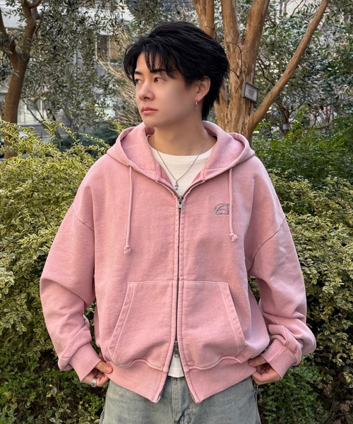 ADAMASTEパーカーピンク 完売品 ブランド古着】ADAMASTE｜アダマストのパーカー（ピンク/桃色系）古着