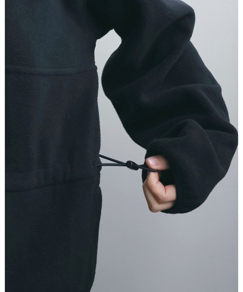 anuke(アンヌーク)の「Fleece Halfzip Combinaison(つなぎ/オールインワン・レディース・チャコールグレー/ネイビー・38inch/36inch)」の9枚目の写真