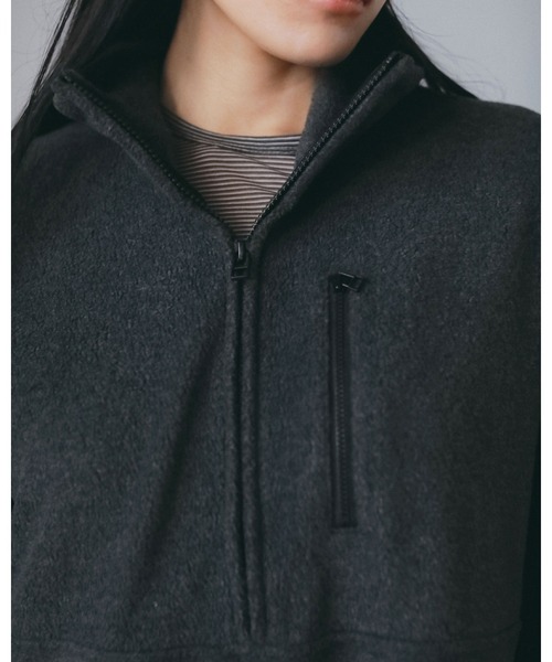 anuke(アンヌーク)の「Fleece Halfzip Combinaison(つなぎ/オールインワン・レディース・チャコールグレー/ネイビー・38inch/36inch)」の13枚目の写真