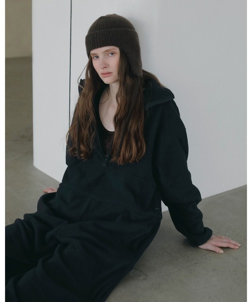 anuke(アンヌーク)の「Fleece Halfzip Combinaison(つなぎ/オールインワン・レディース・チャコールグレー/ネイビー・38inch/36inch)」の14枚目の写真