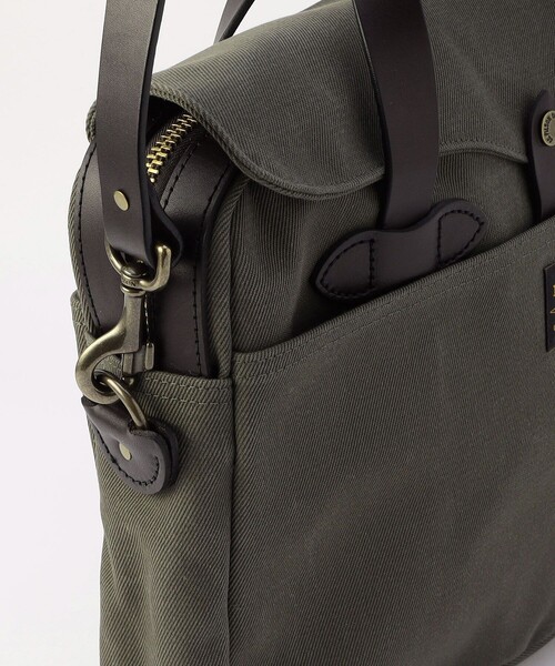 FILSON(フィルソン)の「FILSON/フィルソン Rugged Twill Original Briefcase/ラグドツイル オリジナル ブリーフケース(トートバッグ・メンズ・オリーブ/ブラウン・ONE SIZE)」の10枚目の写真