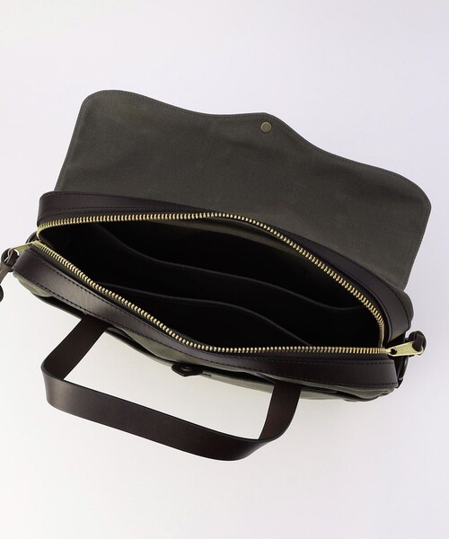 FILSON(フィルソン)の「FILSON/フィルソン Rugged Twill Original Briefcase/ラグドツイル オリジナル ブリーフケース(トートバッグ・メンズ・オリーブ/ブラウン・ONE SIZE)」の12枚目の写真