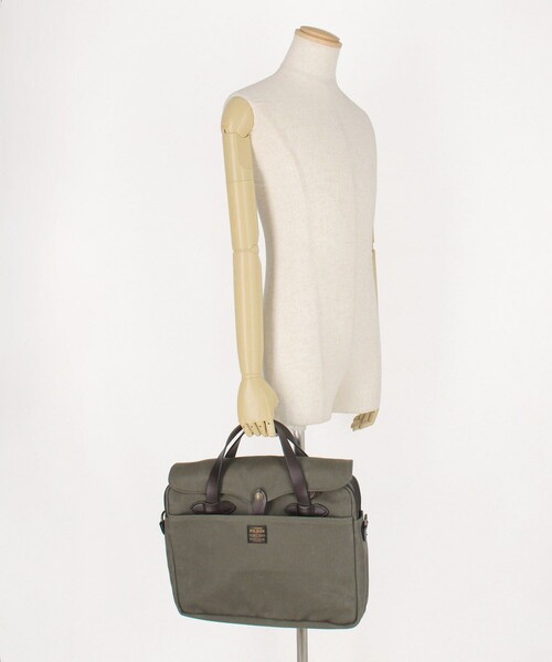 FILSON(フィルソン)の「FILSON/フィルソン Rugged Twill Original Briefcase/ラグドツイル オリジナル ブリーフケース(トートバッグ・メンズ・オリーブ/ブラウン・ONE SIZE)」の15枚目の写真