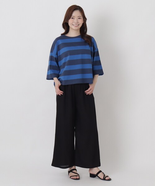 one'sterrace(ワンズテラス)の「綿麻レーヨンパンツ(その他パンツ・レディース・キャメル/カーキ系5/ブラック系8・02)」の12枚目の写真