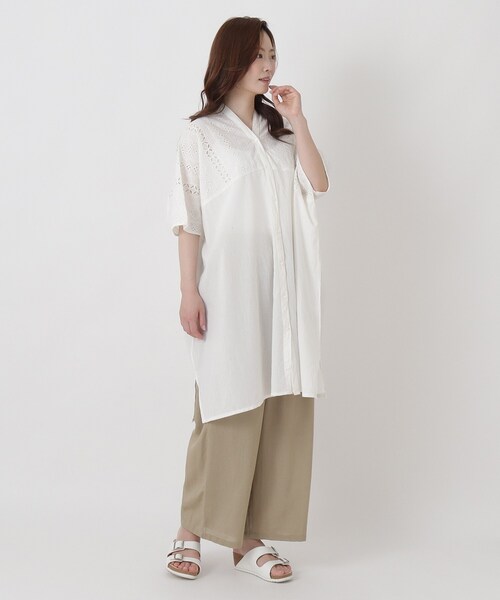 one'sterrace(ワンズテラス)の「綿麻レーヨンパンツ(その他パンツ・レディース・キャメル/カーキ系5/ブラック系8・02)」の14枚目の写真