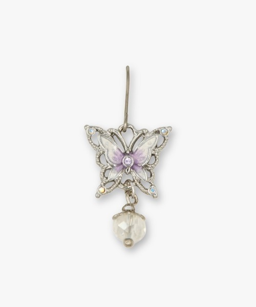 ANNA SUI(アナスイ)の「蝶モチーフ フックピアス(ピアス(両耳用)・レディース・パープル/ホワイト・ONE SIZE)」の6枚目の写真