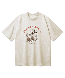 BEMIGHTY（ビーマイティー）の「サマードリームオーバーサイズ半袖Tシャツ[オートミール]（Tシャツ/カットソー）」