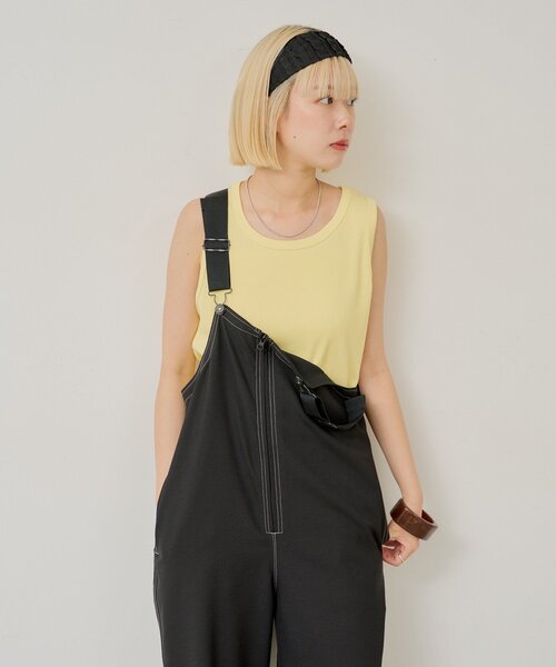 WHIMSIC(ウィムジック)の「【UNISEX/2サイズ展開】U.S.N デックパンツ(サロペット/オーバーオール・メンズ・ブラック・2/1)」の4枚目の写真