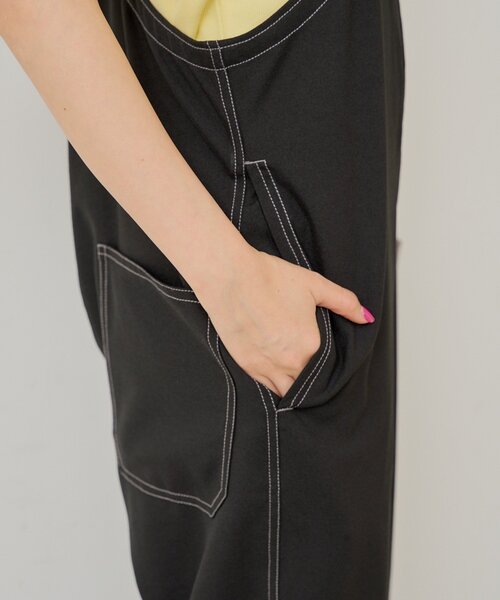 WHIMSIC(ウィムジック)の「【UNISEX/2サイズ展開】U.S.N デックパンツ(サロペット/オーバーオール・メンズ・ブラック・2/1)」の6枚目の写真