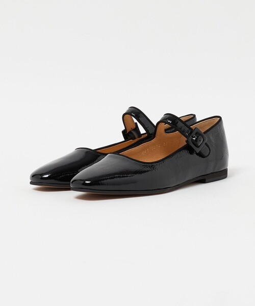 Steven Alan(スティーブンアラン)の「<Steven Alan>エナメル ワンストストラップ シューズ(バレエシューズ・レディース・ブラック・37h/38/36/37/36h)」の2枚目の写真