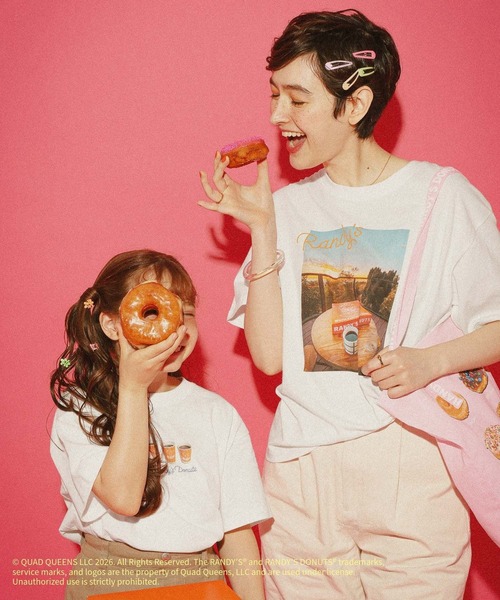 GLOBAL WORK(グローバルワーク)の「【RANDY’S DONUTS(ランディーズ・ドーナツ)】フローズンフォトT/859548(Tシャツ/カットソー・レディース・チャコールグレー/ホワイト系その他2/ホワイト・LARGE/MEDIUM)」の20枚目の写真
