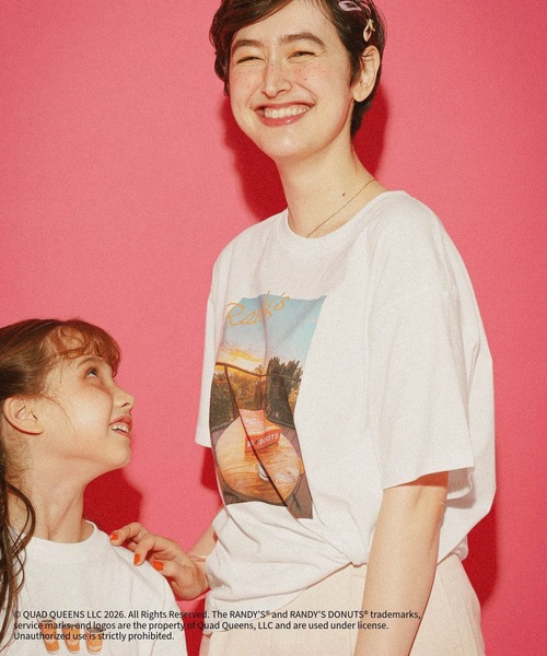 GLOBAL WORK(グローバルワーク)の「【RANDY’S DONUTS(ランディーズ・ドーナツ)】フローズンフォトT/859548(Tシャツ/カットソー・レディース・チャコールグレー/ホワイト系その他2/ホワイト・LARGE/MEDIUM)」の22枚目の写真