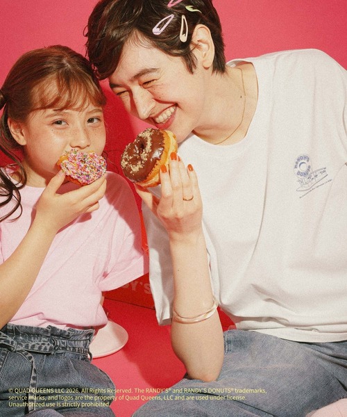 GLOBAL WORK(グローバルワーク)の「【RANDY’S DONUTS(ランディーズ・ドーナツ)】フローズンフォトT/859548(Tシャツ/カットソー・レディース・チャコールグレー/ホワイト系その他2/ホワイト・LARGE/MEDIUM)」の4枚目の写真