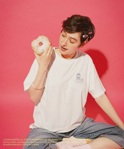 GLOBAL WORK(グローバルワーク)の「【RANDY’S DONUTS(ランディーズ・ドーナツ)】フローズンフォトT/859548(Tシャツ/カットソー・レディース・チャコールグレー/ホワイト系その他2/ホワイト・LARGE/MEDIUM)」の5枚目の写真