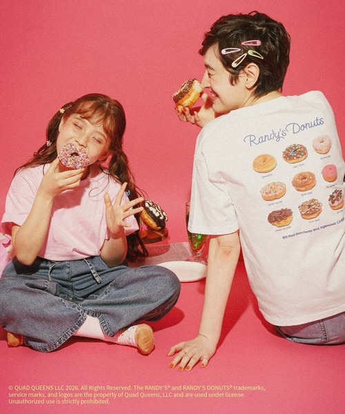 GLOBAL WORK(グローバルワーク)の「【RANDY’S DONUTS(ランディーズ・ドーナツ)】フローズンフォトT/859548(Tシャツ/カットソー・レディース・チャコールグレー/ホワイト系その他2/ホワイト・LARGE/MEDIUM)」の8枚目の写真