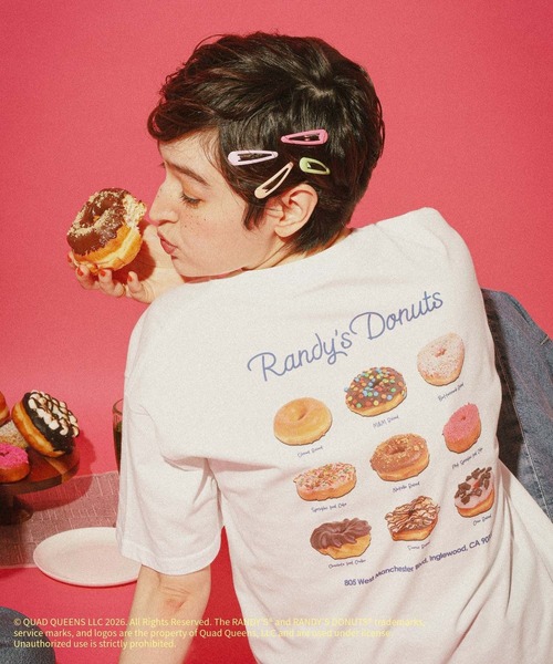 GLOBAL WORK(グローバルワーク)の「【RANDY’S DONUTS(ランディーズ・ドーナツ)】フローズンフォトT/859548(Tシャツ/カットソー・レディース・チャコールグレー/ホワイト系その他2/ホワイト・LARGE/MEDIUM)」の9枚目の写真