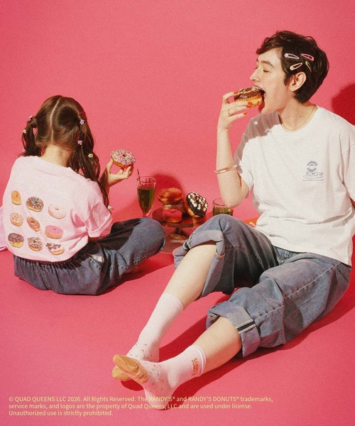 GLOBAL WORK(グローバルワーク)の「【RANDY’S DONUTS(ランディーズ・ドーナツ)】フローズンフォトT/859548(Tシャツ/カットソー・レディース・チャコールグレー/ホワイト系その他2/ホワイト・LARGE/MEDIUM)」の11枚目の写真