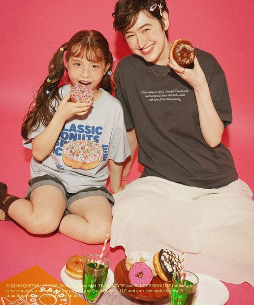 GLOBAL WORK(グローバルワーク)の「【RANDY’S DONUTS(ランディーズ・ドーナツ)】フローズンフォトT/859548(Tシャツ/カットソー・レディース・チャコールグレー/ホワイト系その他2/ホワイト・LARGE/MEDIUM)」の17枚目の写真