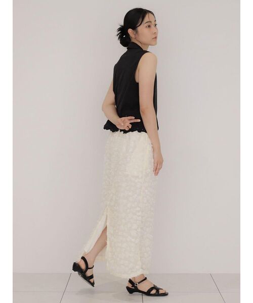 FIKA.(フィーカ)の「Open collar cutwork shirt(シャツ/ブラウス・レディース・オフホワイト/ブラック・MEDIUM)」の15枚目の写真