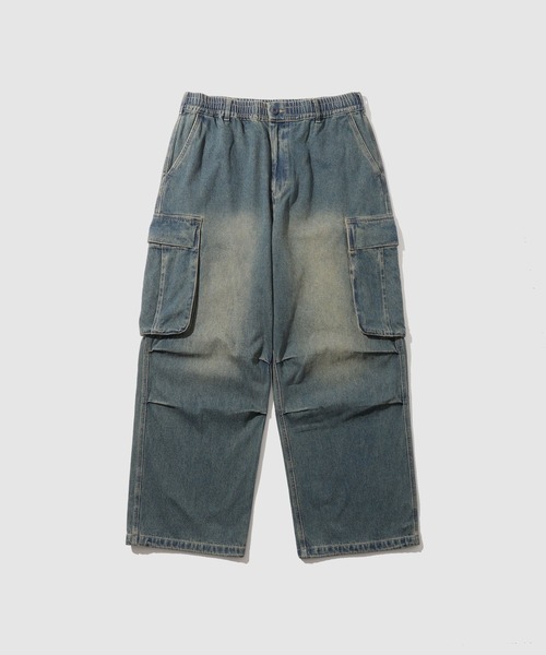 NAVY（ネイビー）の「【NAVY/ネイビー】 3Dデニムカーゴパンツ（カーゴパンツ・メンズ・ブラック/ブルー・XL/L/M/S）」の14枚目の写真