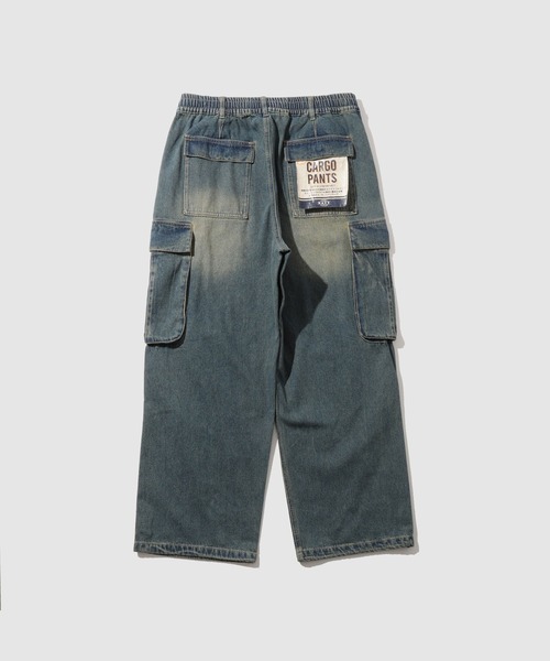 NAVY（ネイビー）の「【NAVY/ネイビー】 3Dデニムカーゴパンツ（カーゴパンツ・メンズ・ブラック/ブルー・XL/L/M/S）」の17枚目の写真