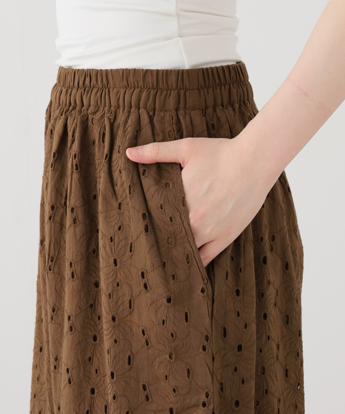 JOURNAL STANDARD LUXE(ジャーナルスタンダード ラックス)の「【SOIL】 60s CAMBRIC ALL HEMLA WIDE EASY PAN(その他パンツ・レディース・ブラウン/ホワイト・2)」の19枚目の写真