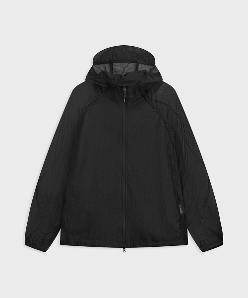 MODE COMMUTER(モードコミューター)の「Lightweight Mesh Full-Zip Hoodie Jacket(マウンテンパーカー・メンズ・ブラック・LARGE)」の14枚目の写真