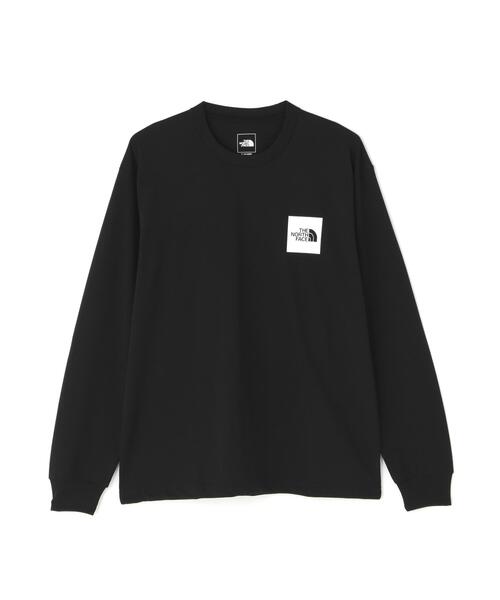 THE NORTH FACE(ザノースフェイス)の「THE NORTH FACE/ザ・ノース・フェイス/L/S Square Logo Tee(Tシャツ/カットソー・メンズ・ホワイト/ブラック・L/XL/M/S)」の2枚目の写真