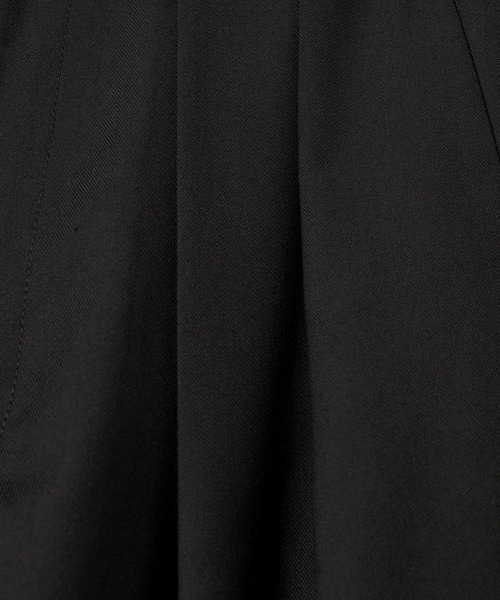 PAGEBOY（ページボーイ）の「セットアップワイドスラックス【セットアップ対応/無地色のみイージーケア】（スラックス・レディース・グレー/チェック/ブラック系その他/ブラック・FREE）」の8枚目の写真