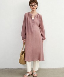 Sew loop（ソーループ）の「軽やか素材綿混シアー長袖チュニックワンピ（チュニック）」