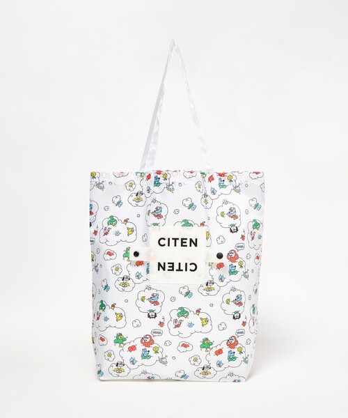 CITEN(シテン)の「【別注】<Chari ×CITEN> くるくるパッチントート(トートバッグ・レディース・ホワイト・FREE)」の1枚目の写真