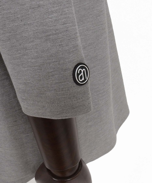 ANGENEHM(アンゲネーム)の「mlt5802-Smooth Jersey Narrow Boat-Neck 3-4 Sleeve T-shirt 7分袖Tシャツ(AG07-002acg)(Tシャツ/カットソー・メンズ・オフホワイト/ミント/ブラック/ミックスグレー/ワイン・S/M/L)」の9枚目の写真