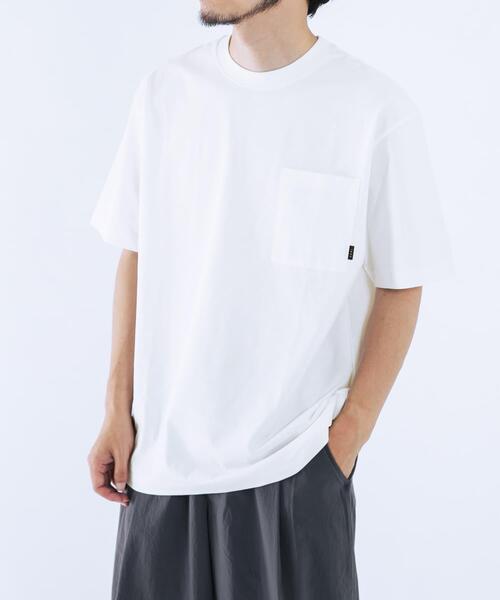 EKAL(エカル)の「『イージーケア』ベーシックポケットTシャツ(Tシャツ/カットソー・メンズ・ホワイト/チャコールグレー/パープル・LARGE/MEDIUM)」の1枚目の写真