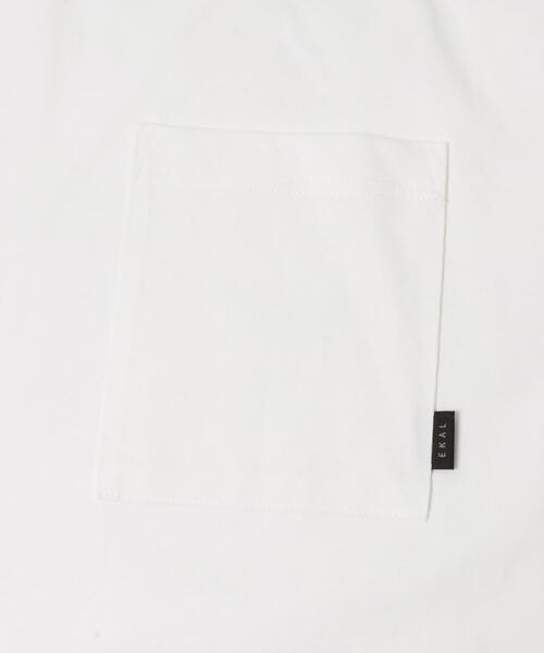 EKAL(エカル)の「『イージーケア』ベーシックポケットTシャツ(Tシャツ/カットソー・メンズ・ホワイト/チャコールグレー/パープル・LARGE/MEDIUM)」の7枚目の写真
