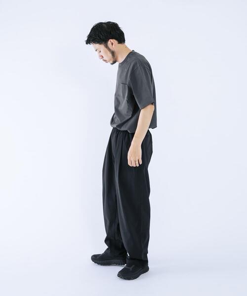 EKAL(エカル)の「『イージーケア』ベーシックポケットTシャツ(Tシャツ/カットソー・メンズ・ホワイト/チャコールグレー/パープル・LARGE/MEDIUM)」の11枚目の写真