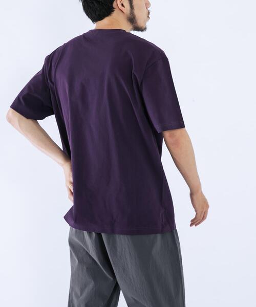 EKAL(エカル)の「『イージーケア』ベーシックポケットTシャツ(Tシャツ/カットソー・メンズ・ホワイト/チャコールグレー/パープル・LARGE/MEDIUM)」の19枚目の写真