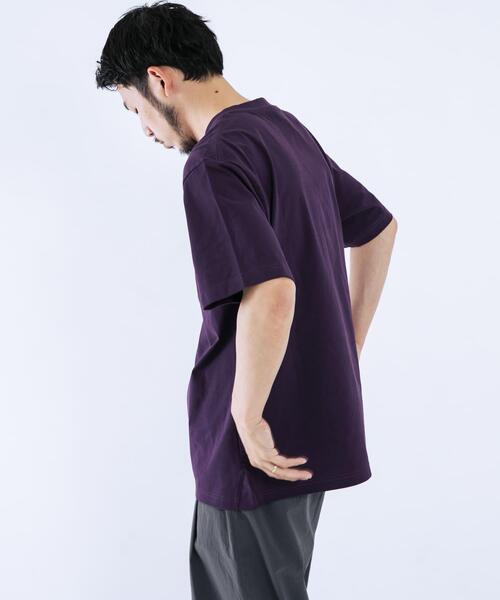 EKAL(エカル)の「『イージーケア』ベーシックポケットTシャツ(Tシャツ/カットソー・メンズ・ホワイト/チャコールグレー/パープル・LARGE/MEDIUM)」の20枚目の写真