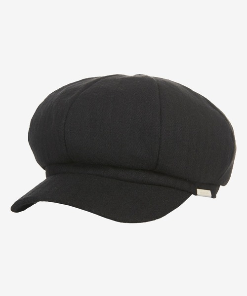 L.H.P（エルエイチピー）の「VARZAR/バザール/Metal tip herringbone newsboy cap（キャップ・レディース・ブラック・F）」の2枚目の写真