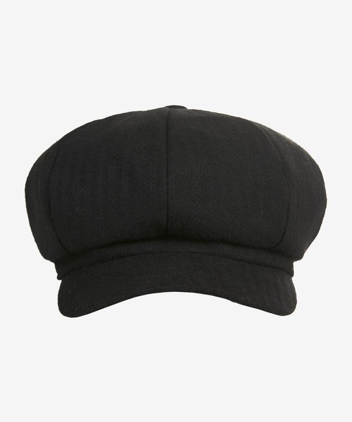 L.H.P（エルエイチピー）の「VARZAR/バザール/Metal tip herringbone newsboy cap（キャップ・レディース・ブラック・F）」の3枚目の写真