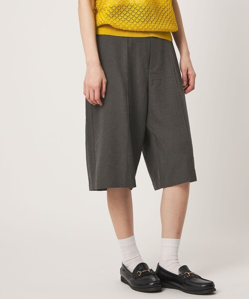 CITEN(シテン)の「<CITEN>ヴィンテージライクサテンハーフパンツ(その他パンツ・レディース・ダークグレー/ベージュ・S/M)」の2枚目の写真